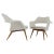 Set of Sheepskin Shell Armchairs from Miroslav Navratil, 1960s For Sale - Image 10 of 10