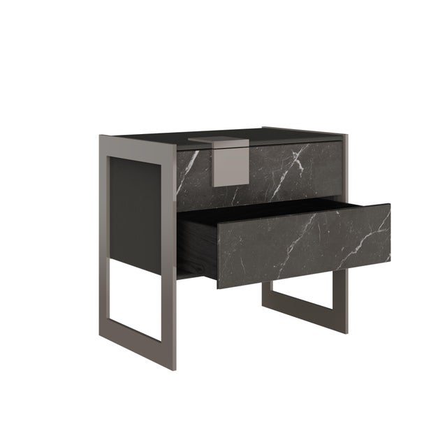 Not Yet Made - Made To Order Coloma Bedside Table by Porus Studio For Sale - Image 5 of 11