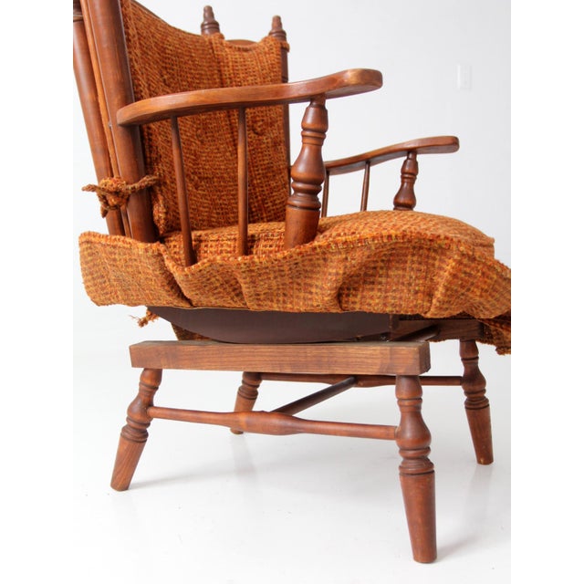 Mid Century Colonial Revival Spring Rocking Chair For Sale - Image 13 of 15