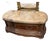 Aico Amini “Cortina” Honey Walnut Leather Top Storage Bench / Bedside Bench For Sale