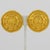 Contemporary Ungaro Paris Ornate Gilt Metal Clip Earrings For Sale - Image 3 of 9
