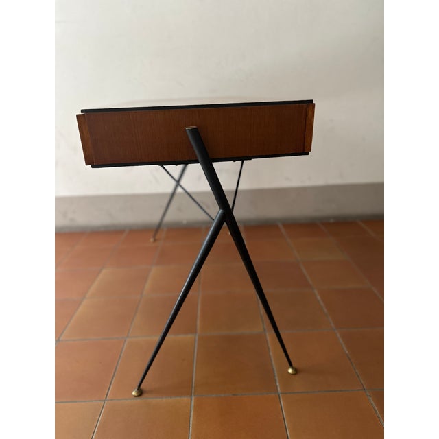 Mid-Century Modern Teak Writing Desk by Silvio Cavatorta, Italy, 1950s For Sale - Image 3 of 9