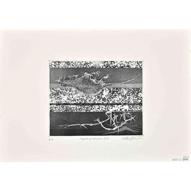 Border Rat is an Etching realized by Leo Guida in 1970s. Good condition, proof artist. Hand signed, dated and titled by...