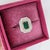 Emerald Cut Zambian Emerald Diamond Double Halo Ring: Solid 14k Gold, 7x4mm, Size 6.75 For Sale - Image 4 of 9