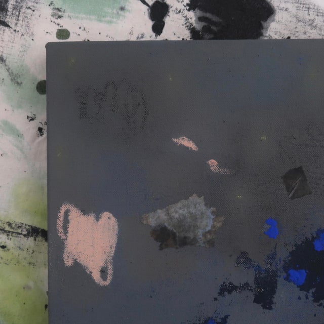 Contemporary "Visual Tension" Contemporary Fine Art Abstract Mixed Media Painting on Canvas by Casey R Klein For Sale - Image 3 of 12