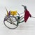 Red Early 20th Century Vintage African Wire Push Toy Galimoto Bicycle with Moving Hummingbird MATTER COLLECTION For Sale - Image 8 of 8