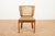 Model 201 Chair with Frame Wood, Back with Ronc, Seat Upholstered and Velour Fabric, for the Girsberger Bookshop, Zurich,...