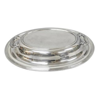 Vintage Wallace N6706 Silver Plated Large Oval 15" Covered Serving Dish For Sale