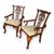 Queen Anne Pair of Chippendale Style Armchairs - Carved Backsplats With Queen Anne Legs For Sale - Image 3 of 10
