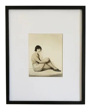 1920s Portrait of a Silent Movie Start Photograph, Framed
