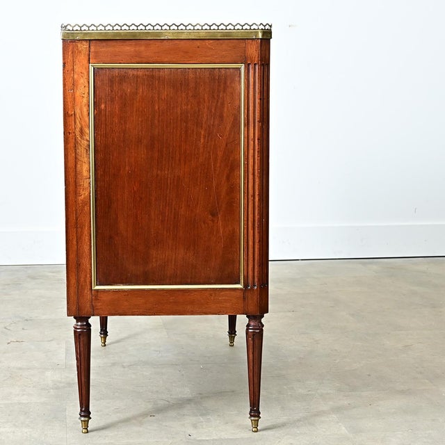 French 19th Century Petite Commode with Inset Marble Top For Sale - Image 9 of 12