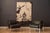 Mid century modern original abstract basketball wall art painting on canvas signed "EW". Features an expression of black,...