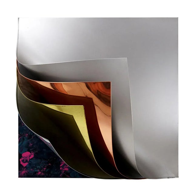 Metal Wings Wall Sculpture by Curtis Jeré, 1990s For Sale - Image 11 of 11