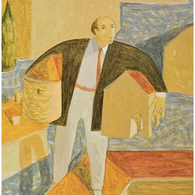 Oil on canvas realized by Alberto Gallerati (b. 1945) in 1970s. Hand signed. Very good condition. This piece is attributed...