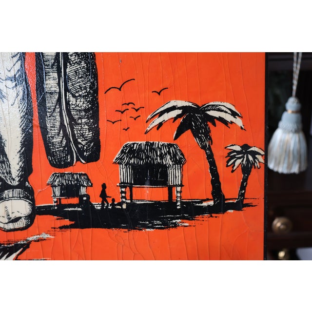 Orange 1975 Satirical “The Development Set” Panel, Signed Ross Coggins, Initialed TCR For Sale - Image 8 of 18