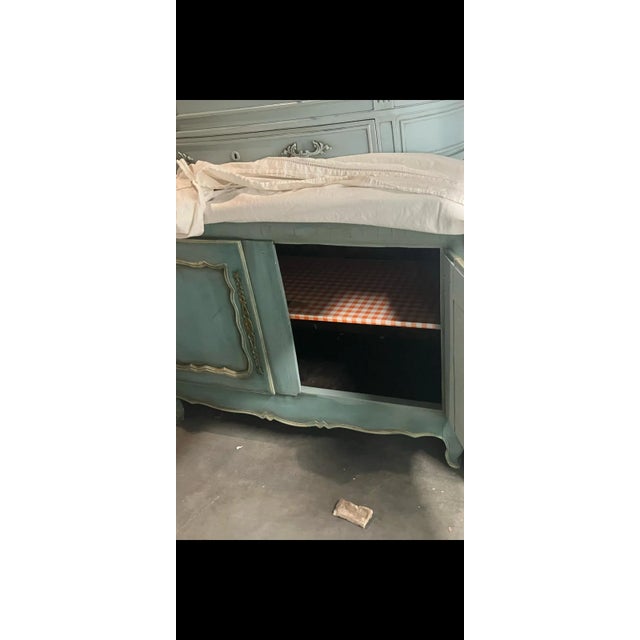 Antique French 19th C. Painted Buffet For Sale - Image 9 of 9