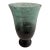 Late 20th Century Lazy Susan Verdigris Art Glass Pedestal Vase For Sale