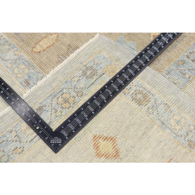 Early 21st Century Neutral Turkish Oushak Rug, 09'01 X 12'10 For Sale - Image 5 of 9