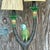 Textile Vintage Boho Happy Parakeet Lamp For Sale - Image 7 of 13