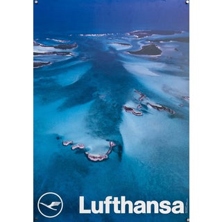 Lufthansa Bahamas Travel Poster, 1976 For Sale