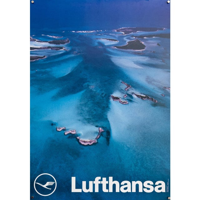 Lufthansa Bahamas Travel Poster, 1976 For Sale