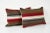 Mid-Century Modern Striped Turkish Kilim Pillow Cover - A Pair For Sale - Image 3 of 4