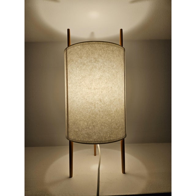 Ceramic Cylindrical No. 9 Desk Lamp by Isamu Noguchi for Knoll Inc. / Knoll International, 1940s For Sale - Image 7 of 9