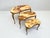 Brown Vintage Hollywood Regency Nesting Tables in Brass and Onyx, Set of 3 For Sale - Image 8 of 17