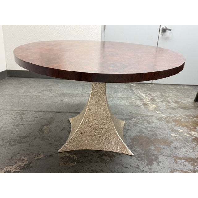 2020s Made Goods Noor Oval Burl Wood Dining Table For Sale - Image 5 of 12