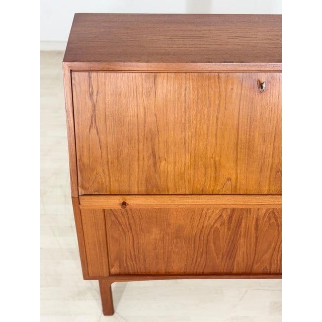 Mid-Century Danish Secretary in Teak by Bernhard Pedersen & Søn for Eskilstrup-Falster Møbelfabrik, 1960s For Sale - Image 4 of 18