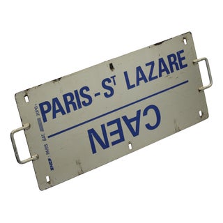 Vintage Metal Enamel Sign from Deauville Paris, 1970s For Sale