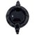 1950s Rare Black Stepped Streamline Art Deco Ceramic Ashtray For Sale - Image 4 of 6