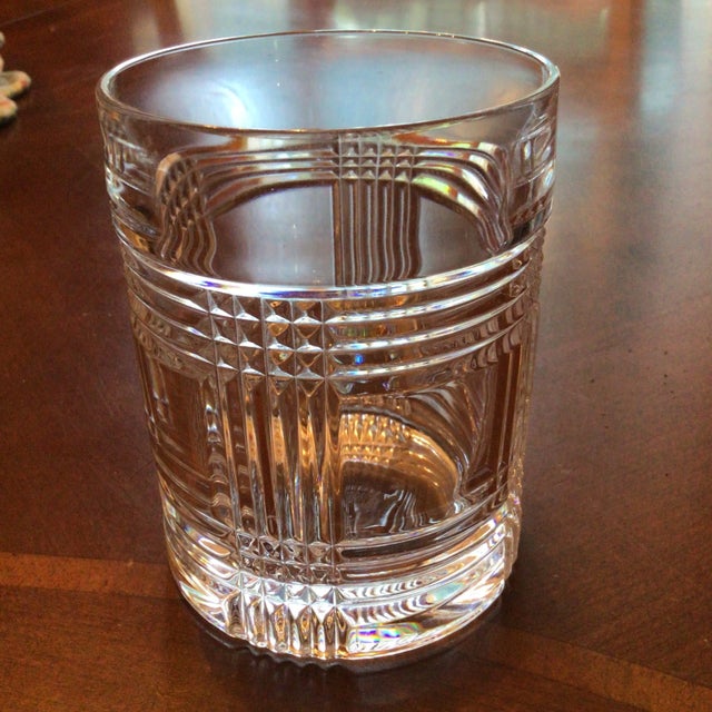 Traditional Ralph Lauren Classic Glen Plaid Old Fashioned Glass For Sale - Image 3 of 12