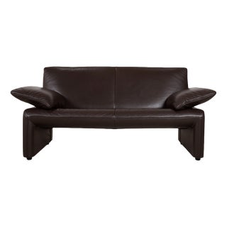 Leather Two-Seater Brown Manual Function Sofa by Jori Linea For Sale