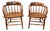 Early 20th Century Pair of Heywood Brothers & Wakefield Co. — Philadelphia, Pa Barrel Oak Armchairs For Sale