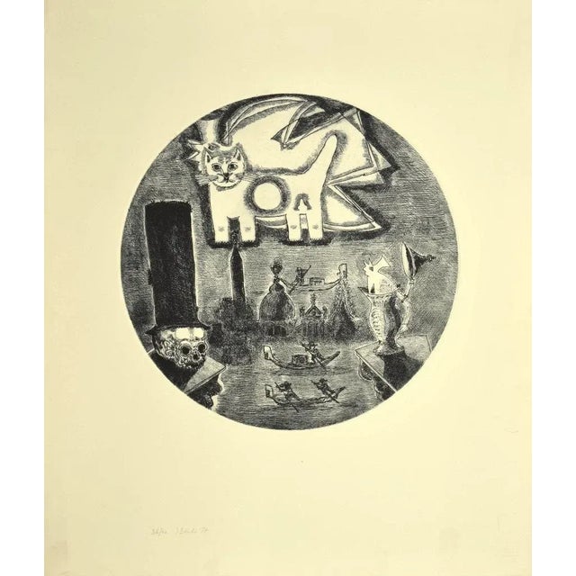 Death in Venice is an original Contemporary artwork realized by the Italian artist Gianpaolo Berto (Adria, 1940) in 1974....