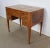 Nice natural wooden dressing table opening on top by central walnut veneer decorated with labeling patterns embedded with...