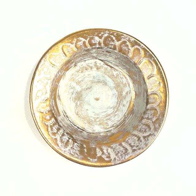Gold-Embellished Vintage Porcelain Wall Plate Curation - Group of 7 For Sale - Image 15 of 18