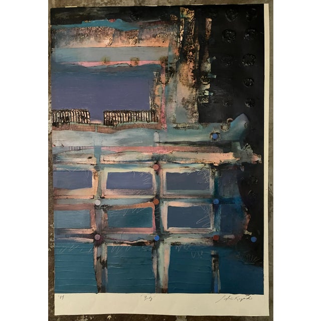 Abstract 1984 Leslie Karpinski Body Painting and Collage For Sale - Image 3 of 12