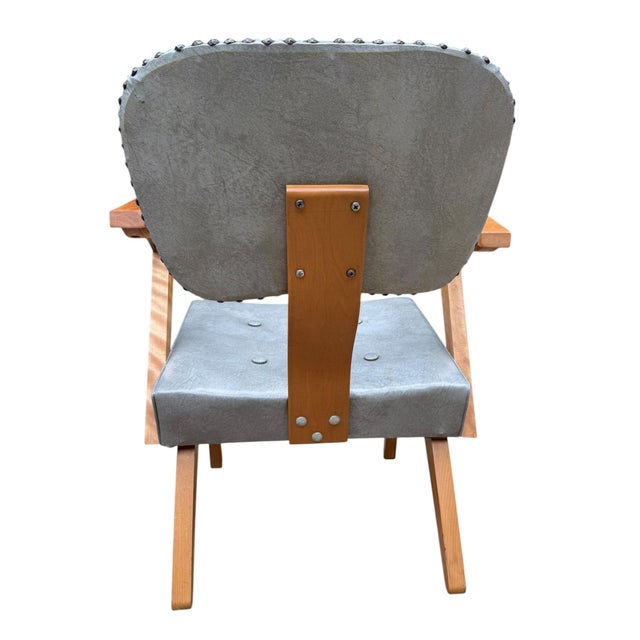 Pair of Mid-Century Modern Armchairs by Custom & Modern Upholstering Co., Gardner Ma, C. 1950 For Sale - Image 10 of 18