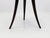 Black 3-Legged Center Table with Swivel Top in Walnut and Leather by Paolo Buffa, Italy, 1940s For Sale - Image 8 of 9