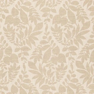 Schumacher Bruxelles Weave Fabric in Greige For Sale
