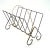 Black Vintage Mid-Century Modern Metal Wire Magazine Rack For Sale - Image 8 of 8