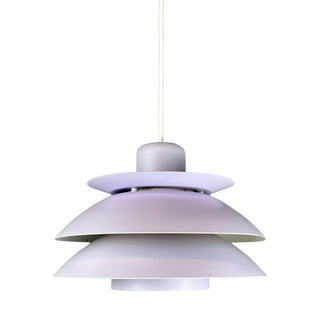 Vintage Danish Horn Ceiling Lamp in Violet, 1970s For Sale