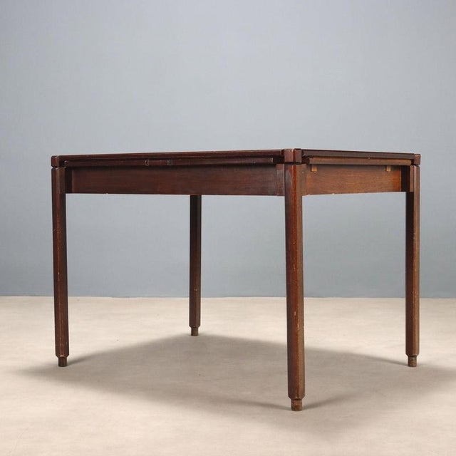 Wood Antique Game Table in Exotic Woods Veneer, Italy, 1960s For Sale - Image 7 of 8