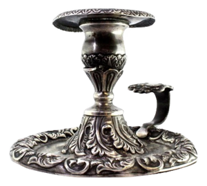 Silver Paddle with Revealed Floral Motifs