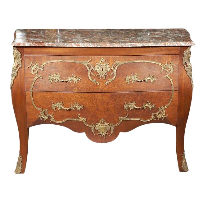 Late 19th Century Louis XV Style Bombe Commode For Sale