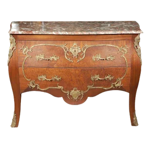 Late 19th Century Louis XV Style Bombe Commode