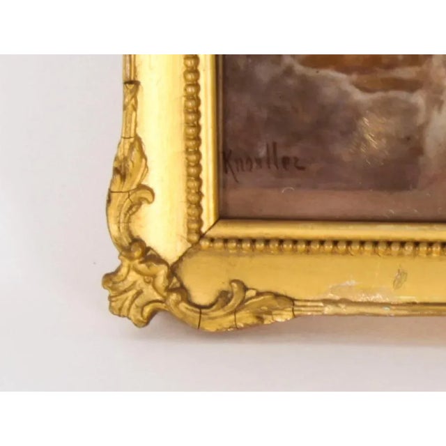 Antique Kunst Bringt Gunst Plaque on Stand from Berlin KPM, 19th Century For Sale - Image 17 of 18