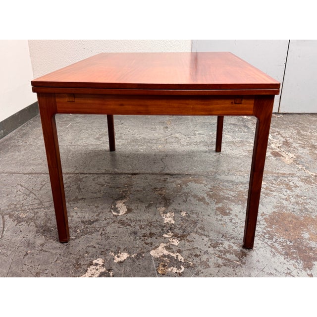 Mid 20th Century Danish Modern Wood Extension Dining Table, Vintage For Sale - Image 5 of 12
